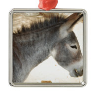 Sweet Donkey Christmas Ornaments