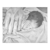 Sweet Dreams Baby Black and White print