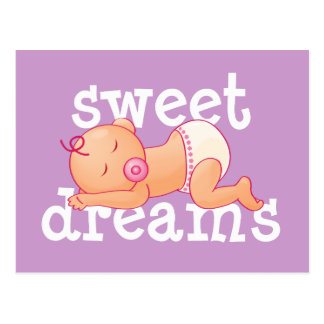 Cartoon Sweet Dreams Postcards | Zazzle