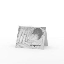 Sweet Dreams black and white, Congrats! card