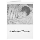 Sweet Dreams Black and White Welcome Home Card