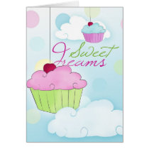 Sweet Dreams Cupcake Clouds Card