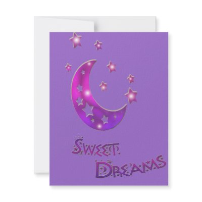 Soft and pretty this purple moon and stars design will be an instant 