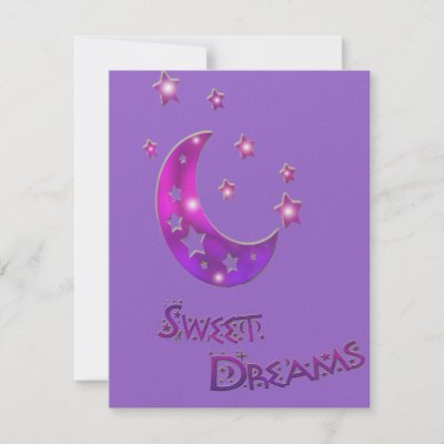 Soft and pretty this purple moon and stars design will be an instant 