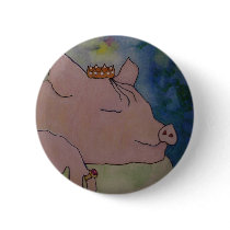 Sweet Dreams - Sleeping Pig - BUTTON