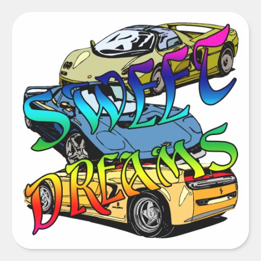 Sweet Dreams Square Sticker