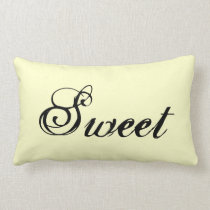 Sweet Dreams Yellow and Black Decorative Pillows