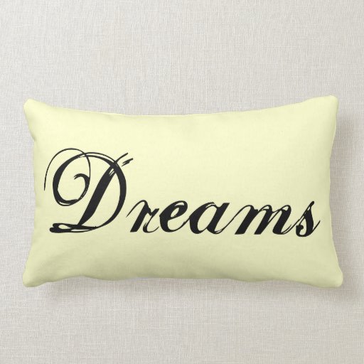 Sweet Dreams Yellow and Black Decorative Pillows Zazzle