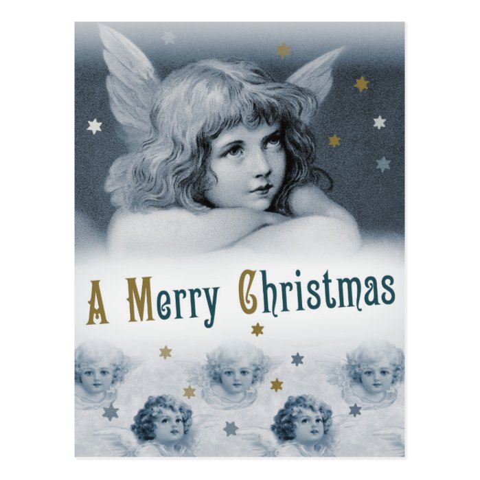 Sweet dreamy child angel CC0783 Christmas Postcard