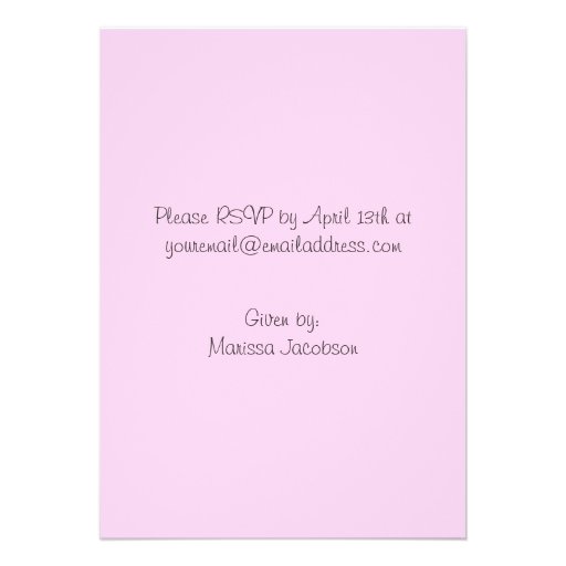 Sweet Ducky Pink Baby Shower Invitations