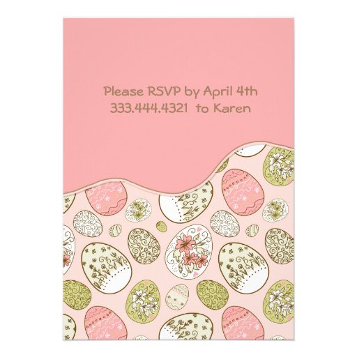 Sweet Elegance Easter Custom Invite