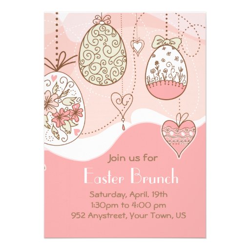 Sweet Elegance Easter Custom Invite