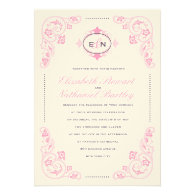 Sweet Fairytale Wedding Invitation Pink