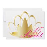 Sweet Fifteen Tiara_ Customize Custom Invitation