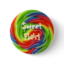 Sweet Flair Lollipop Button by Customizables Sweet Flair Lollipop Button