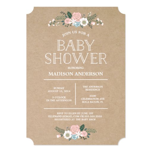 Sweet Floral | Baby Shower Invitation