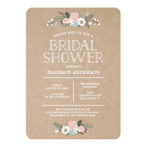Sweet Floral | Bridal Shower Invitation 5