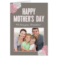 Sweet Florals Mothers Day Photo Card