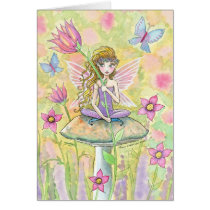 Sweet Flower Garden Fairy Card by robmolily Sweet Flower Garden Fairy Card