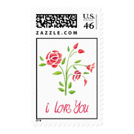 Sweet Flowers i love you Stamp stamp