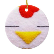 Sweet fluffy chicken ornaments