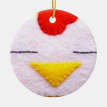 Sweet fluffy chicken ornaments