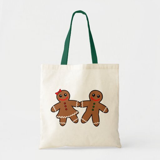 Sweet Gingerbread Couple Bag