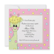 Sweet Giraffe Baby Shower Invitation invitation