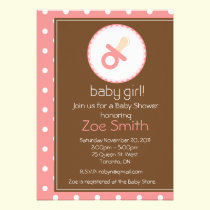 Sweet Girl Baby Shower Invitation invitations
