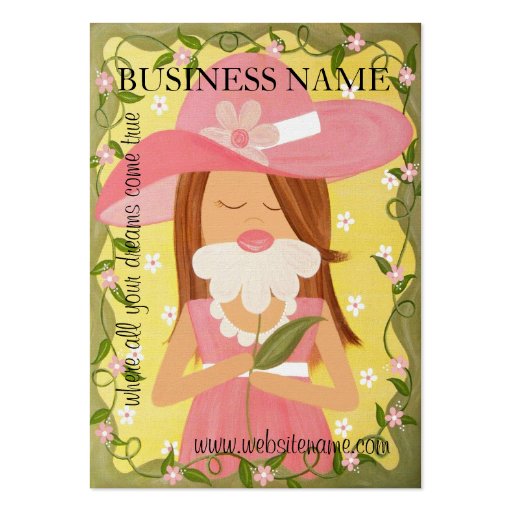 Sweet Girl - Hang Tags & Business Cards - Yellow (front side)