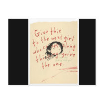 Sweet girl postcard