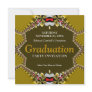 Sweet Gold Satin Lace Graduation Party Custom Announcements