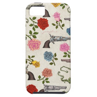 Sweet Guns and Roses iPhone 5 Cover