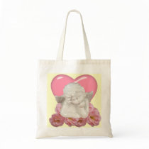 Sweet Heart 'Baby Angel' Design Tote Bag