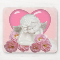 Sweet Heart 'Baby Angel' Design Mouse Pads