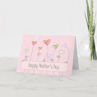 Sweet heart balloons happy mothers day card zazzle_card