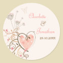 Sweet Heart & Butterfly Swirls Gift Favors Label / stickers by fat_fa_tin Sweet Heart & Butterfly Swirls Gift Favors Label / stickers