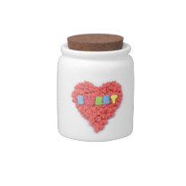 Sweet heart candy jar candy jars