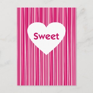 Sweet Heart Valentine Postcard postcard