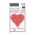 Sweet Heart, With all my love postage by elisaemme Sweet Heart, With all my love postage