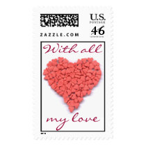 Sweet Heart, With all my love postage