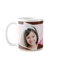 SWEET HEARTS BROWN Valentine's Day Photo Mug Gift