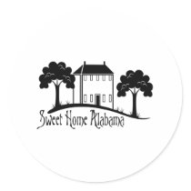 Sweet Home Alabama Round Stickers