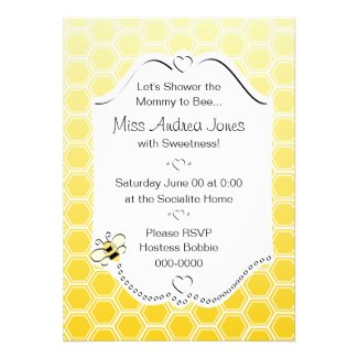 Sweet Honeycomb Personalized Invitations