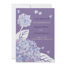 Sweet Hydrangeas Wedding Save the Date Invitations by daphne1024 Sweet Hydrangeas Wedding Save the Date Invitations