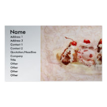 Sweet - Ice Cream - Banana split Business Card