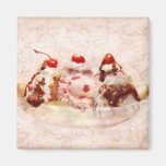 Sweet - Ice Cream - Banana split Magnets