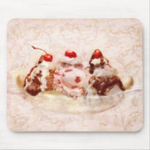 Sweet - Ice Cream - Banana split Mousepad