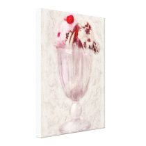 Sweet - Ice Cream - Ice cream sundae canvas prints