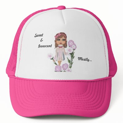 Sweet, &, Innocent Mostly... Quantum Cutie Girl Mesh Hat by Quantum_Art_Nerd